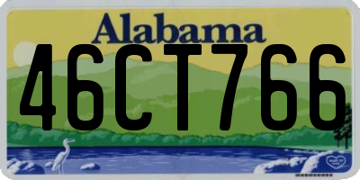 AL license plate 46CT766
