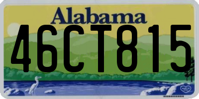 AL license plate 46CT815