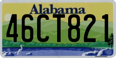 AL license plate 46CT821
