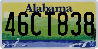 AL license plate 46CT838