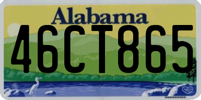 AL license plate 46CT865