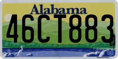 AL license plate 46CT883