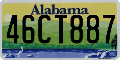 AL license plate 46CT887
