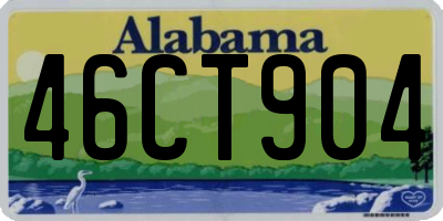 AL license plate 46CT904
