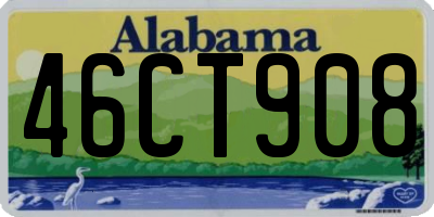 AL license plate 46CT908