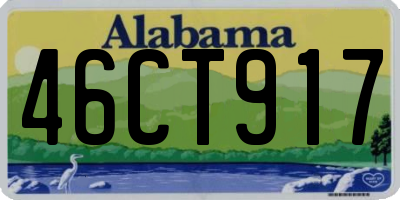 AL license plate 46CT917