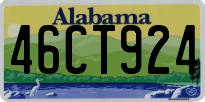 AL license plate 46CT924