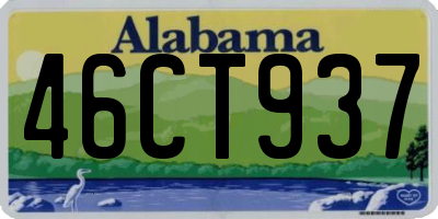 AL license plate 46CT937