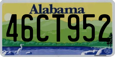 AL license plate 46CT952