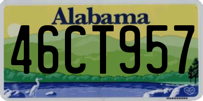 AL license plate 46CT957