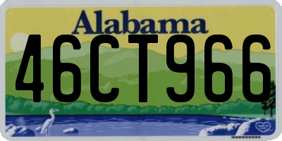 AL license plate 46CT966