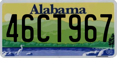 AL license plate 46CT967