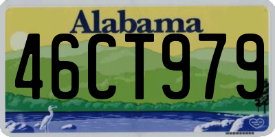 AL license plate 46CT979