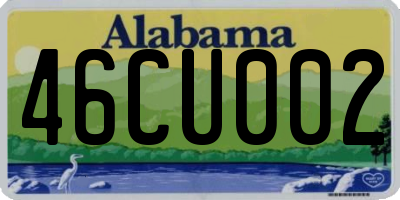 AL license plate 46CU002