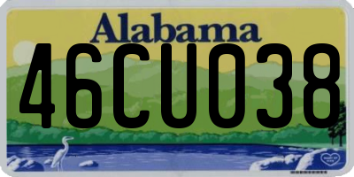 AL license plate 46CU038