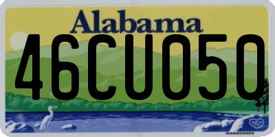 AL license plate 46CU050