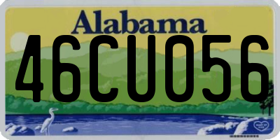 AL license plate 46CU056