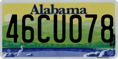 AL license plate 46CU078