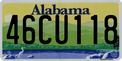 AL license plate 46CU118