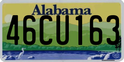 AL license plate 46CU163
