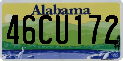 AL license plate 46CU172