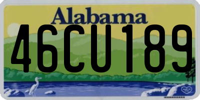 AL license plate 46CU189