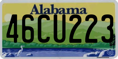 AL license plate 46CU223