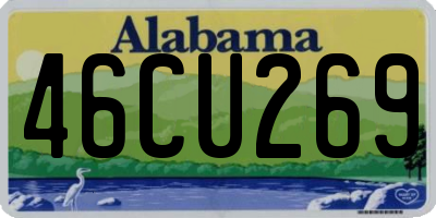 AL license plate 46CU269
