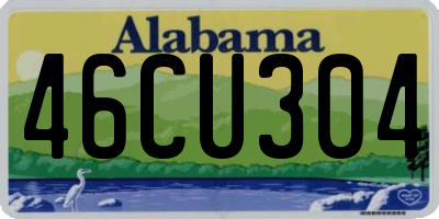 AL license plate 46CU304