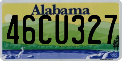 AL license plate 46CU327