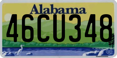 AL license plate 46CU348
