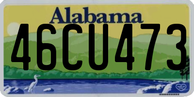 AL license plate 46CU473
