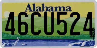 AL license plate 46CU524
