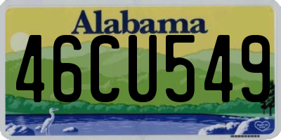 AL license plate 46CU549