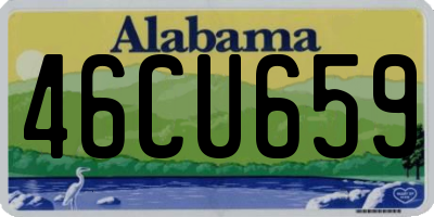 AL license plate 46CU659