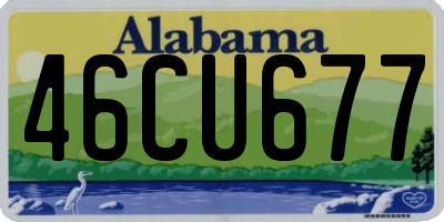 AL license plate 46CU677