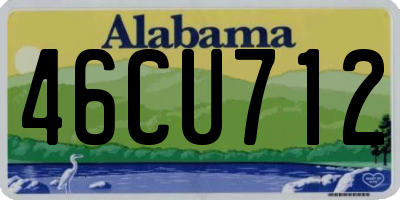 AL license plate 46CU712