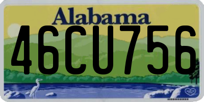 AL license plate 46CU756
