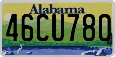 AL license plate 46CU780