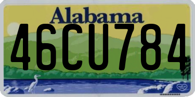 AL license plate 46CU784