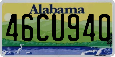 AL license plate 46CU940