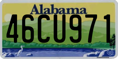 AL license plate 46CU971