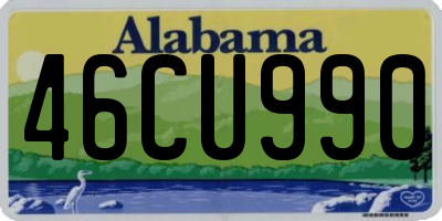 AL license plate 46CU990