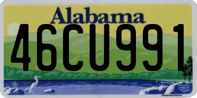 AL license plate 46CU991