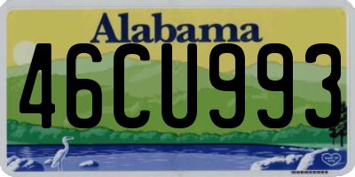 AL license plate 46CU993