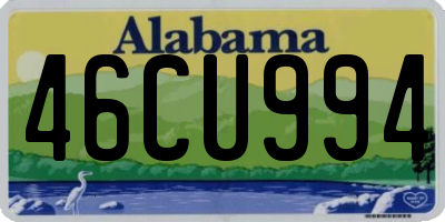 AL license plate 46CU994