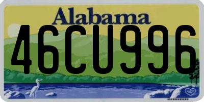AL license plate 46CU996