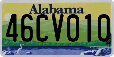 AL license plate 46CV010