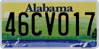 AL license plate 46CV017