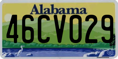 AL license plate 46CV029
